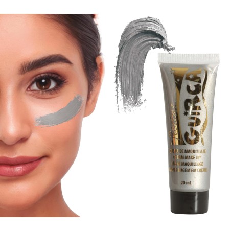 Maquillaje gel plata -Tus Disfraces Baratos