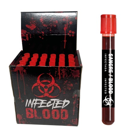 Caja 24 tubos de sangre 15 ml-Tus Disfraces