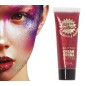 Maquillaje glitter rojo