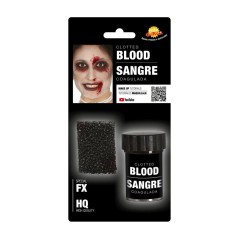Sangre artificial coagulada con esponja para caracterizaciones-Tus Disfraces