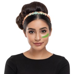 Maquillaje gel verde claro crema