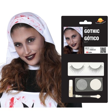Kit de maquillaje gotico muerto o fantasma -Tus Disfraces Baratos