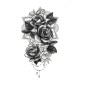 Tatuajes para brazos rosas 14x30 cm calcomanias