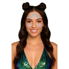 Joyas faciales brillan en la oscuridad con adhesivo