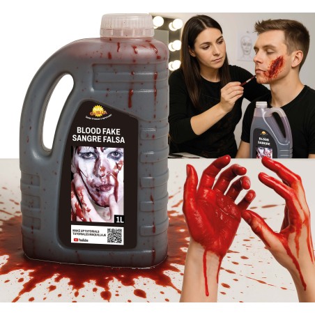 Botella de sangre artificial 1 litro-Tus Disfraces