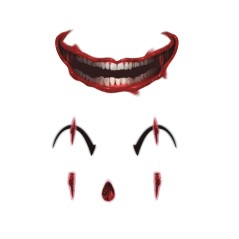 Tatuajes de cara payaso-Tus Disfraces