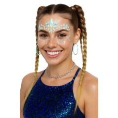 Joyas faciales glow brillan en la oscuridad con adhesivo