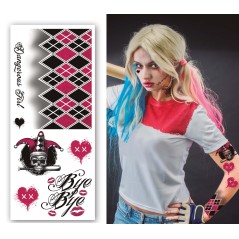 Tatuajes de cara arlequinn harley-Tus Disfraces