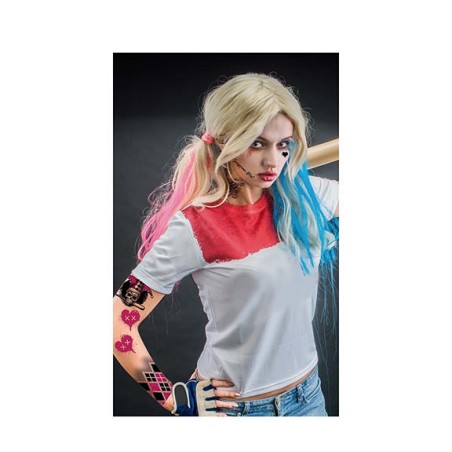Tatuajes de cara arlequinn harley