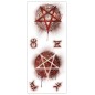 Tatuaje pentagrama satanico 30x13 cm