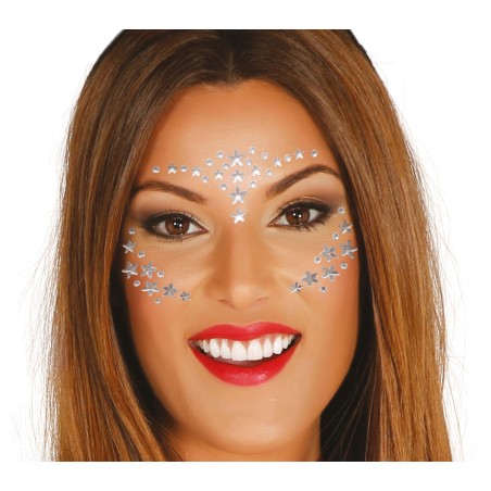 Joyas faciales estrellas con adhesivo