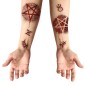Tatuaje pentagrama satanico 30x13 cm