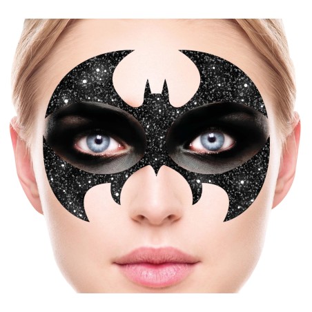 Maquillaje gliter face murcielago-Tus Disfraces