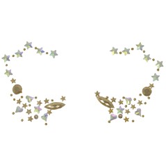 Joyas faciales estrellas con adhesivo-Tus disfraces baratos