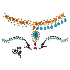 Joyas faciales egipcias con adhesivo-Tus disfraces baratos