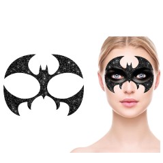 Maquillaje gliter face murcielago-Tus Disfraces