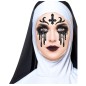 Maquillaje glitter face monja terror
