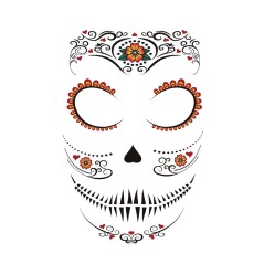 Tatuajes de cara catrina-Tus Disfraces