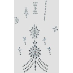 Joyas mano strass 12x20 cm