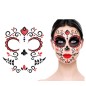 Adhesivo maquillaje glitter catrina 20 cm