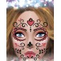 Adhesivo maquillaje glitter catrina 20 cm
