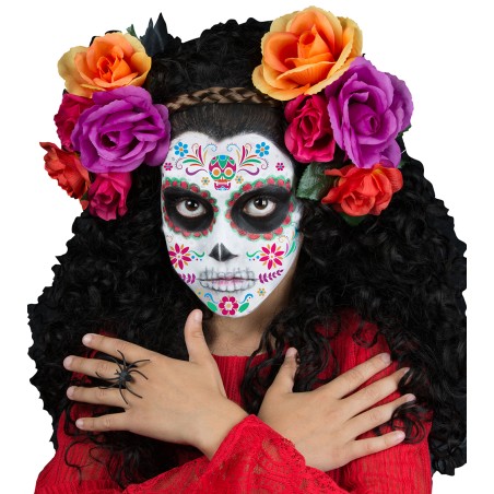 Plantilla de maquillaje halloween catrina