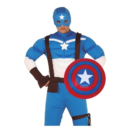 Escudo superheroe con estrella 45 cm infantil para niño