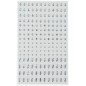 Joyas faciales brillantes plata 9x15 cm