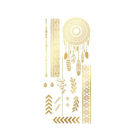 Tatatuajes temporales para piel hippie