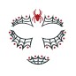 Maquillaje glitter face araña spider