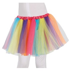 Tutu multicolor infantil 30 cm-Tus Disfraces