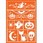 Plantilla de maquillaje halloween bruja