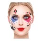 Maquillaje glitter face harley quinn
