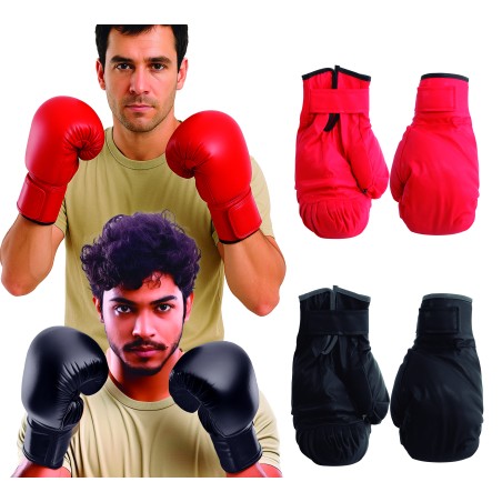 Guantes de boxeo negros-Tus disfraces baratos