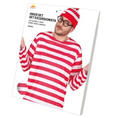 Conjunto wally camisa, gafas y gorro -Tus disfraces baratos
