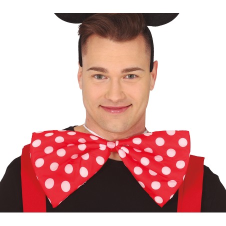 Pajarita lunares gigante 37 cm minnie mickey-Tus disfraces baratos
