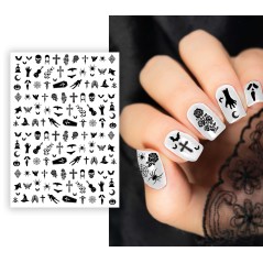 Stickers para uñas halloween gotico -Tus disfraces baratos