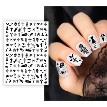 Stickers para uñas halloween gotico -Tus disfraces baratos