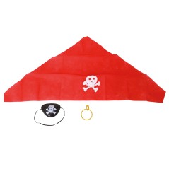 Conjunto pirata pendiente pañuelo parche-Tus Disfraces baratos