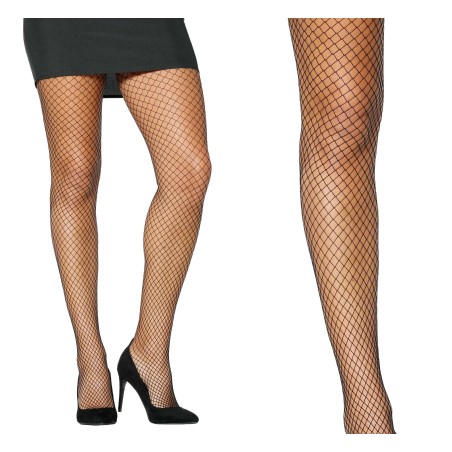 Medias rejilla negra pantys-Tus disfraces baratos