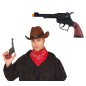 Pistola vaquero negra 20 cm cowboy barata