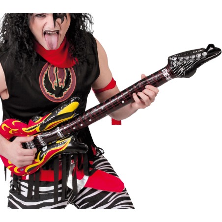 Guitarra hinchable electrica 102 cm rockero-Tus disfraces baratos