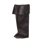 Polainas negras 50 cm papa noel pirata espadachin