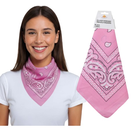 Pañuelo vaquero rosa-Tus disfraces baratos