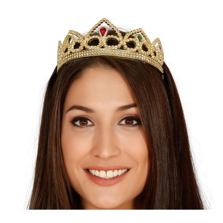 Tiara princesa oro corona fiona medieval-Tus Disfraces baratos
