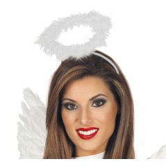 Aureola blanca angel para niño o adulto-Tus Disfraces baratos