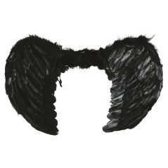 Alas plumas negras angel negro caido baratas halloween