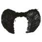 Alas plumas negras angel negro caido 50X40 CM