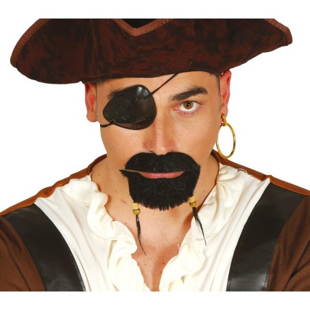 Parche y pendientes pirata bucanero-Tus disfraces baratos