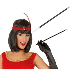Boquilla charleston 30 cm cabaret años 20 cigarro-Tus disfraces baratos